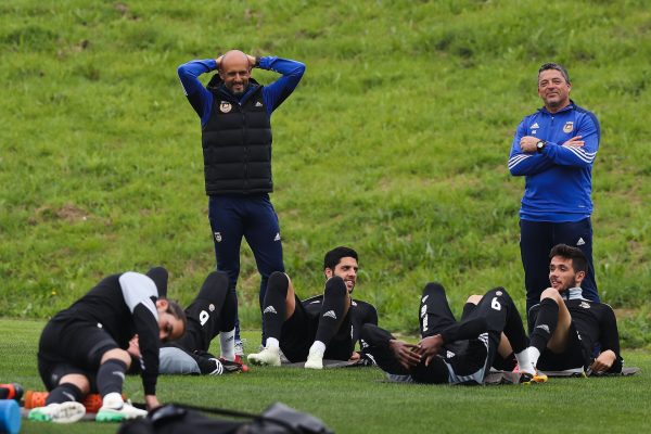 Vila do Conde, 21/04/2017 - Hoje de manh o Rio Ave realizou uma sesso de treino no Estdio dos Arcos . Miguel Cardoso  , Joo Novais e Nelson Monte (Ivan Del Val/Global Imagens)