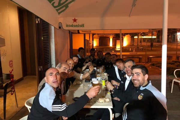 After making 5th position in Championship - Celebration with the staff - May 2018