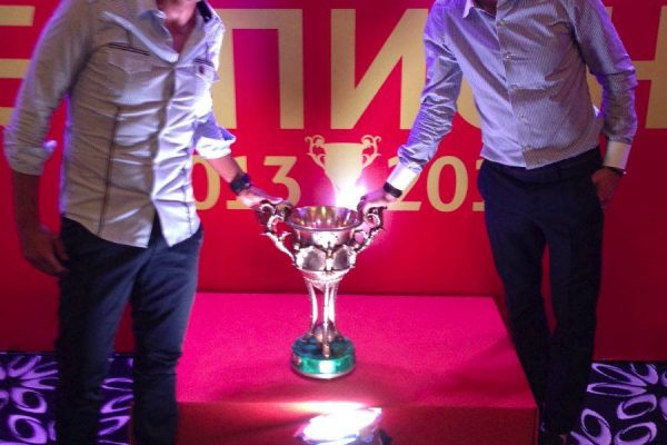 Champions party 2013-2014 - Donbass Arena - With the captain Darijo Srna