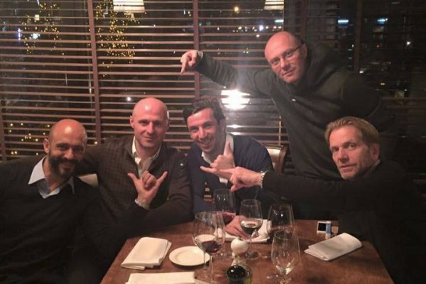 Igor Duljay birthday - With Darijo Srna, Carlo Nicolino and Igor - November 2015