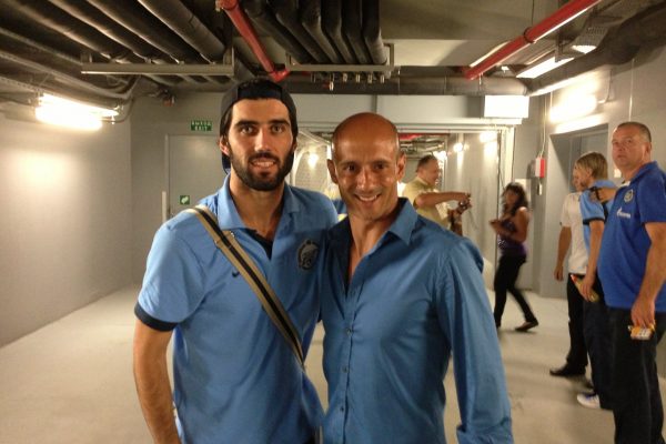 July 2017 - With Zenith player Luis Neto - Donbass Arena