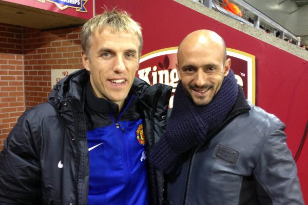 November 2013 - UEFA Youth League game - Arsenal x FCSD - With Gary Neville