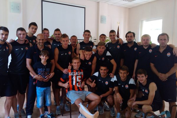 Visiting my player Bagdsarov that broke a leg on TS - August 2013