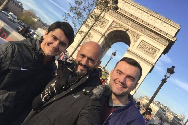 Walking in Paris before CL Game PSG X FCSD - With Yevgen Chuprun and Aleksandr Alekseiev - December 2015