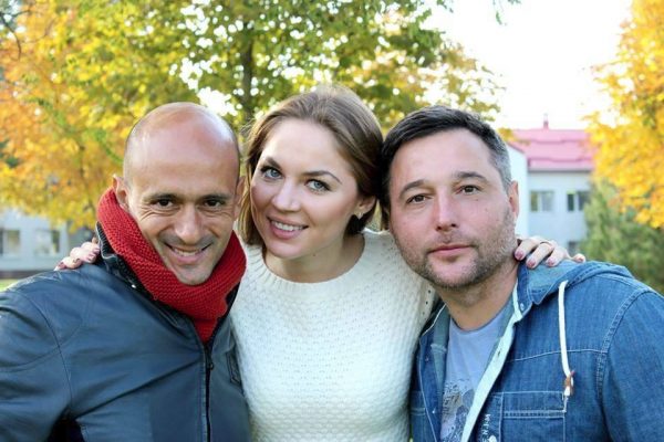 With Alicia Borovik and Oleksandr Founderat - Kirsha Training Center - Donetsk - September 2013