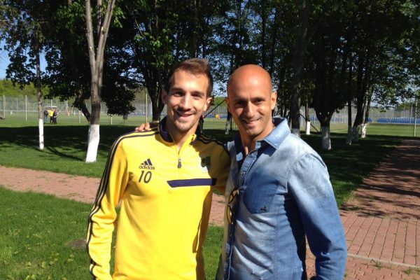 With Davide Caiado in Kharkiv - Metalist - May 2015