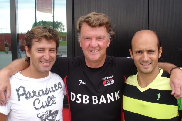With Louis Van Gaal and Domingos Paciência in Alkmaar - 2007