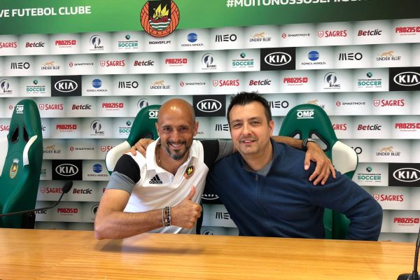 With Marco Carvalho my Press Director in Rio Ave - Vila do Conde, may 2018