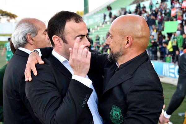 With Miguel Ribeiro, Rio ave Sports Director, In the celebrations of the 5th place on the Portuguese League - Vila do Conde, May 2018