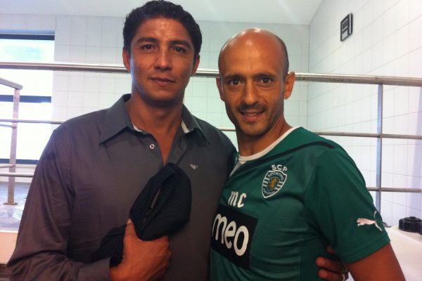 With Mário Jardel when visiting Sporting - 30 de Outubro de 2011