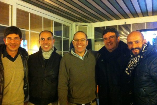 With Roberto Murgita, Gianni brignarderlo, Enrico Montovani and Mario Cuzzilla - December 2012