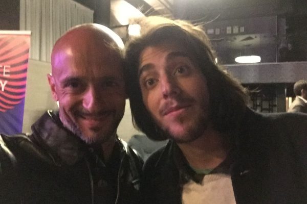 With Salvador Sobral during the 2017 Eurovision festival - Kiev, May
