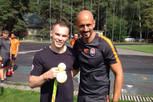 With Verniaiev - Gold medalist in Gymnastics from Ukraine