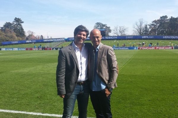With my friend marco Chevallaz - UEFA Youth League Final - Nyon, April 2015