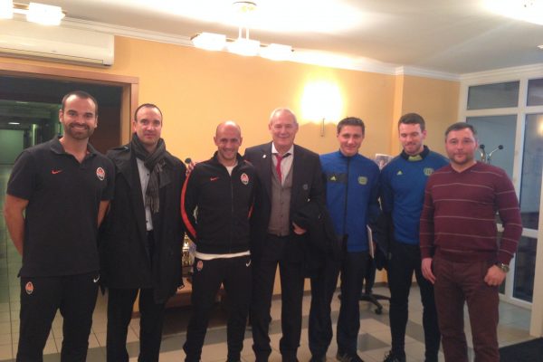 Youth Champions League game - Receiving the Technical Staff from Bayer Leverkussen in Kirsha - November 2013
